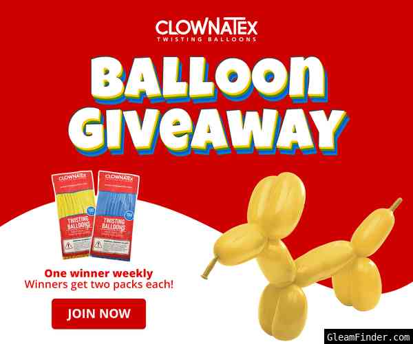 Clownatex Balloon Giveaway