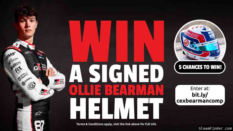 Win A Signed Limited Edition Ollie Bearman Mini Helmet!