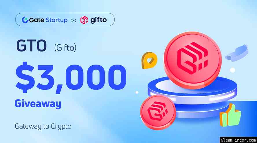 Startup x Gifto(GTO) $3,000 Giveaway