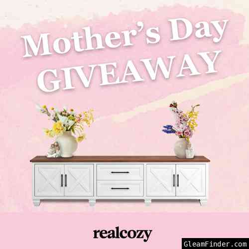 Fireplace TV Stand Giveaway - Mother's Day