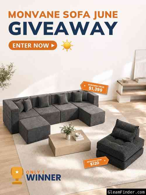 Monvane Sofa June Giveaway