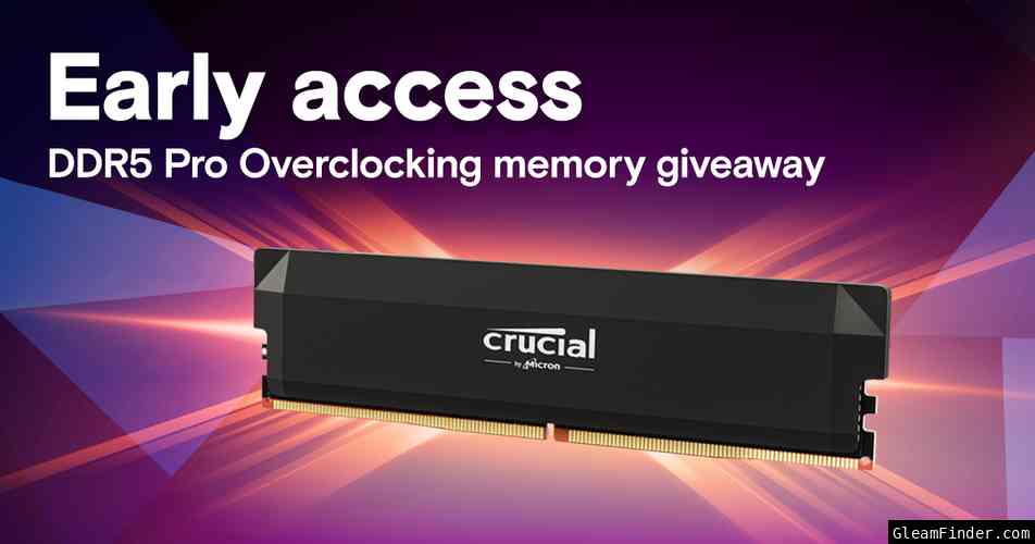 Crucial DDR5 Pro Overclocking Memory Giveaway