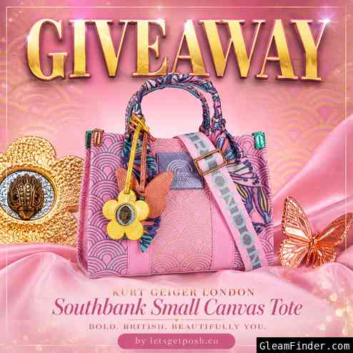 🌸🦋 KURT GEIGER LONDON Southbank Small Canvas Tote Giveaway 🦋🌸