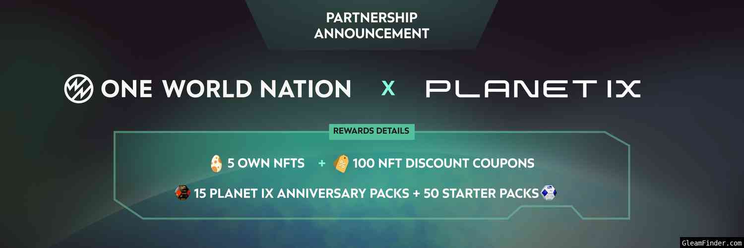 Partnership Giveaway: One World Nation X Planet IX