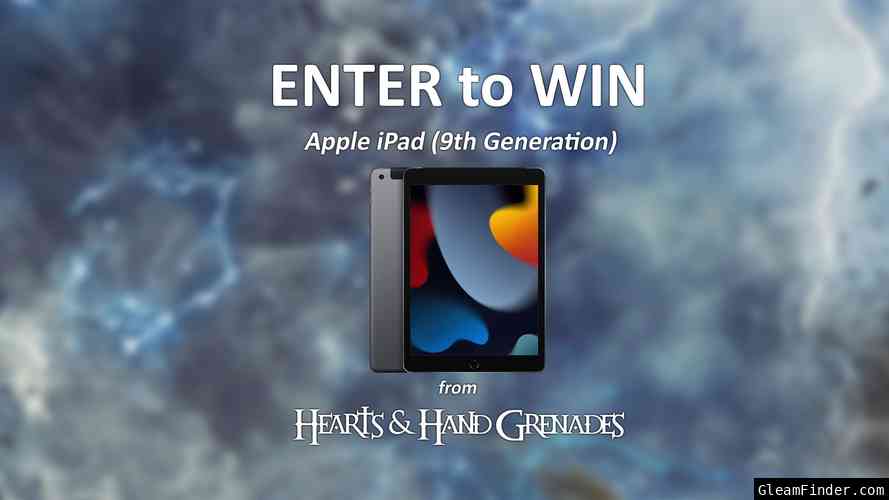 Apple iPad (9th Gen) Giveaway from Hearts & Hand Grenades