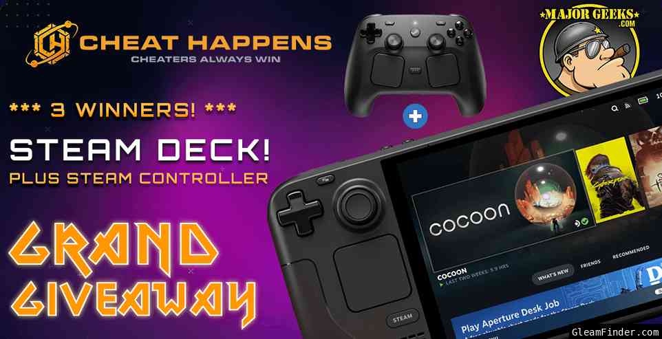 Major Geeks and Cheat Happens Present 2026 May-June Giveaway