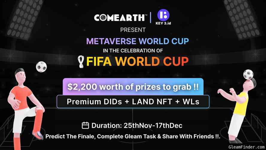 COMEARTH X KEY3 ID- Metaverse World Cup Event