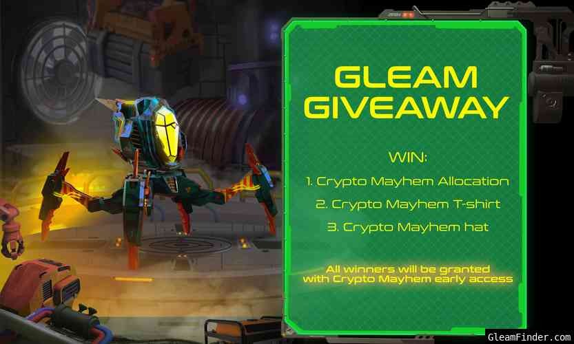 Win Crypto Mayhem Merch, Whitelist spot or Early Access to the game!