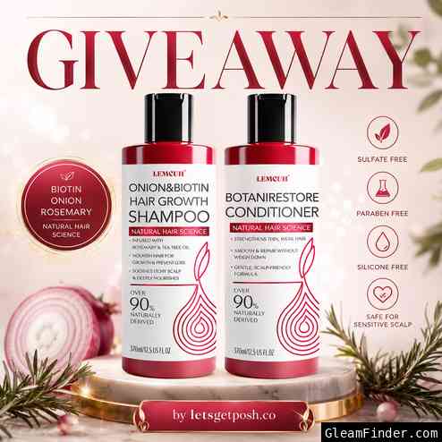 🌿✨ LEMCUH Rosemary & Biotin Hair Growth Giveaway ✨💆‍♀️🌱🧴💚