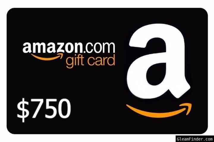 $750 Amazon Giftcard Giveaway