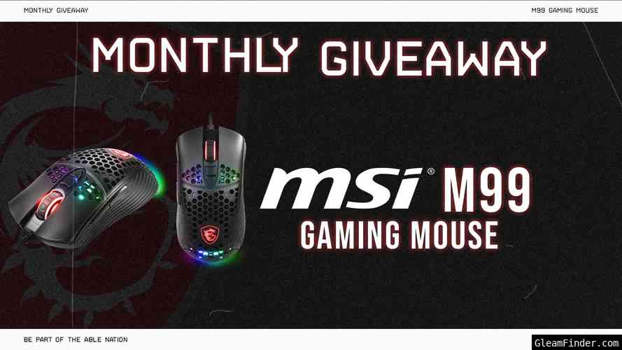 Able Esports: Monthly Giveaway - Win an MSI M99 Gaming Mouse