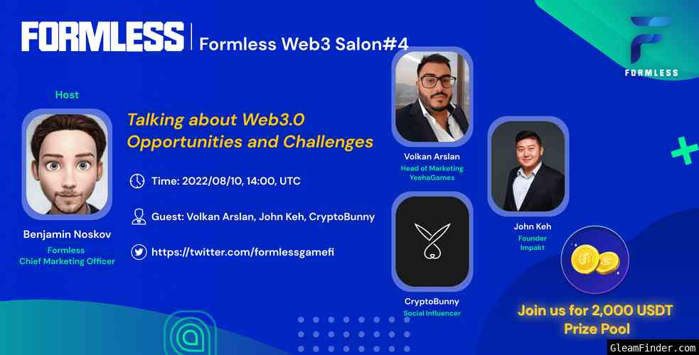 Twitter space ： Formless Web3.0 salon #4