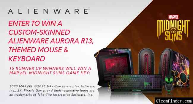 Marvel Midnight Suns Skinned Alienware Aurora Desktop and Game Sweepstakes