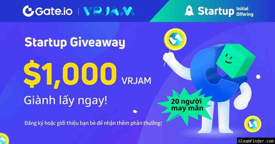 Gate.io Startup - VRJAM (VRJAM) | Phần  thưởng $1,000