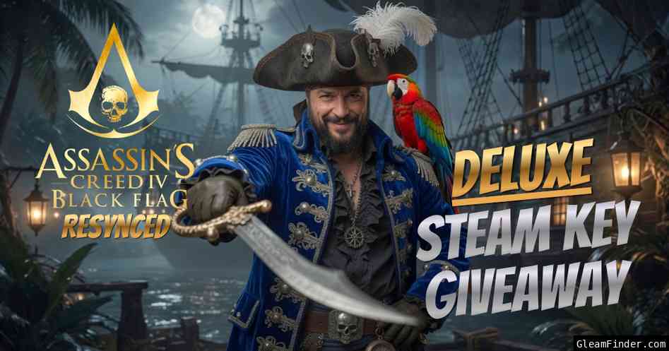 Assassin's Creed Black Flag Resynced Deluxe Edition Steam Key Giveaway!! 🎉