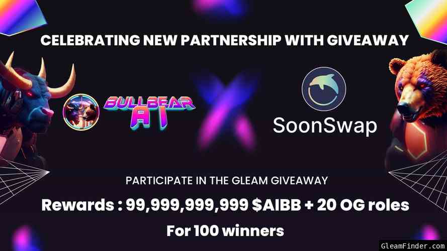 BullBear AI X SoonSwap Partnership GiveAway