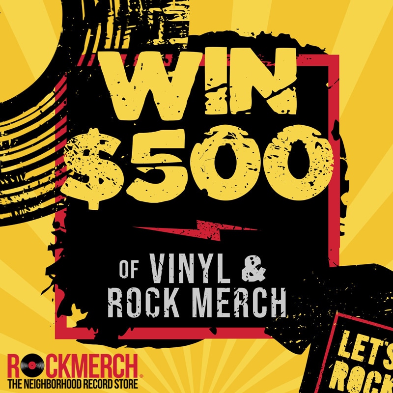 Enter Our New Year's Eve Sweepstakes for $500 of Vinyl and Official Rock Merch of Your Choice! Winner Chosen Saturday, December 31st 2022!