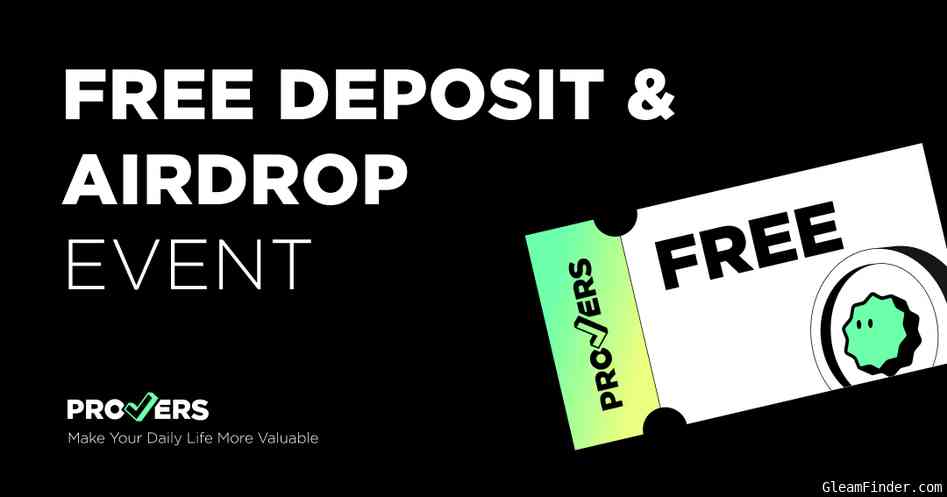 PROVERS Free deposit & Airdrop on Feb 2023