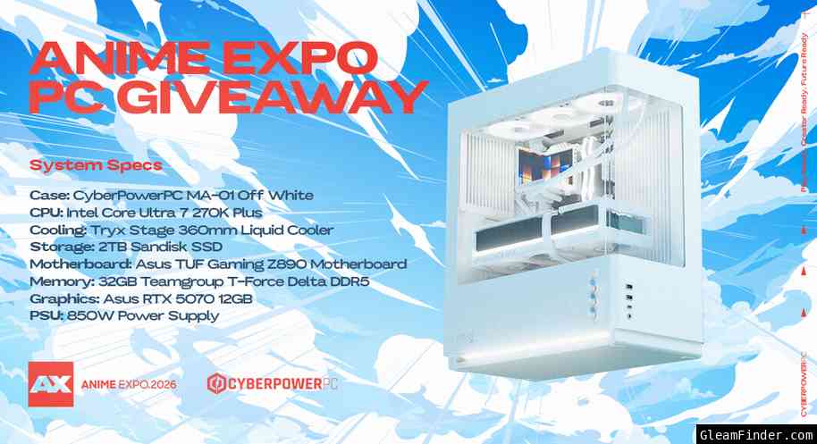 CyberPowerPC Anime Expo 2026 PC Giveaway