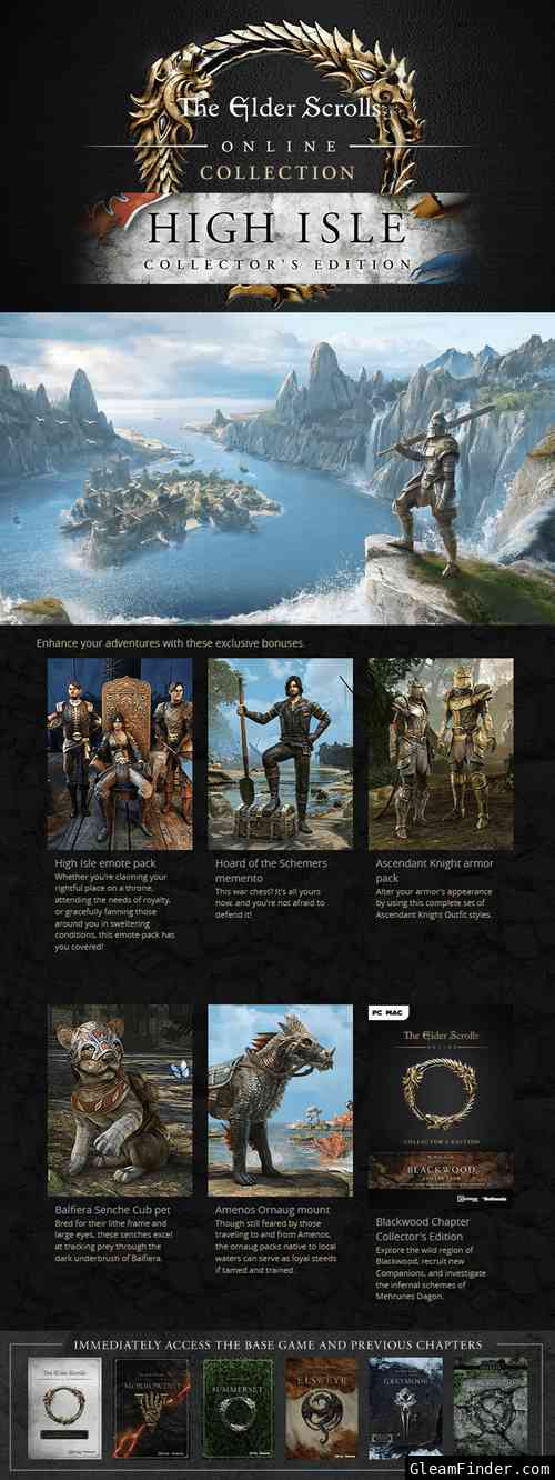 The Elder Scrolls Online: High Isle Collector's Edition Giveaway (PC Steam)