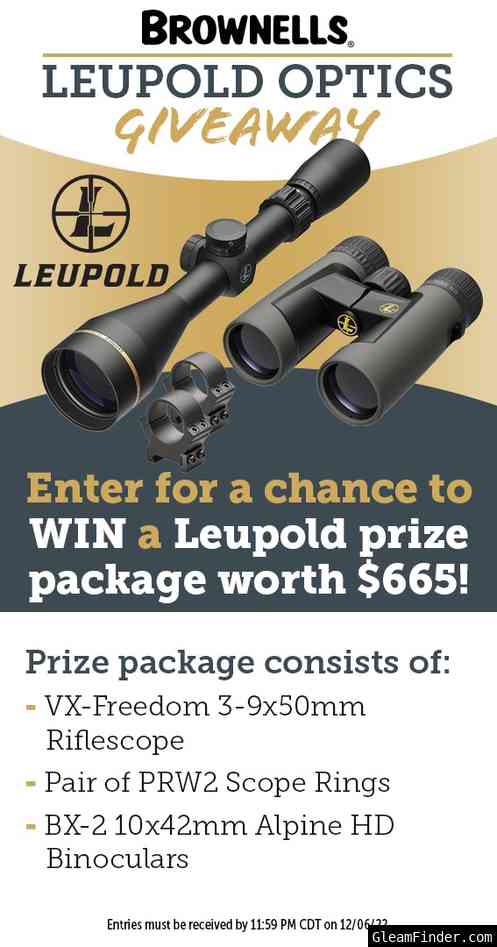 Brownells Leupold Optics Giveaway