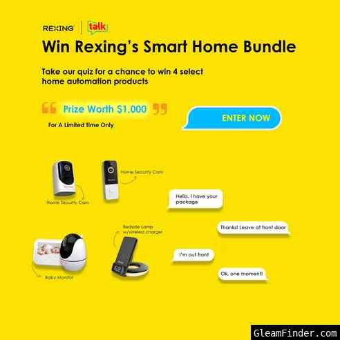 Win Rexing’s Smart Home Bundle