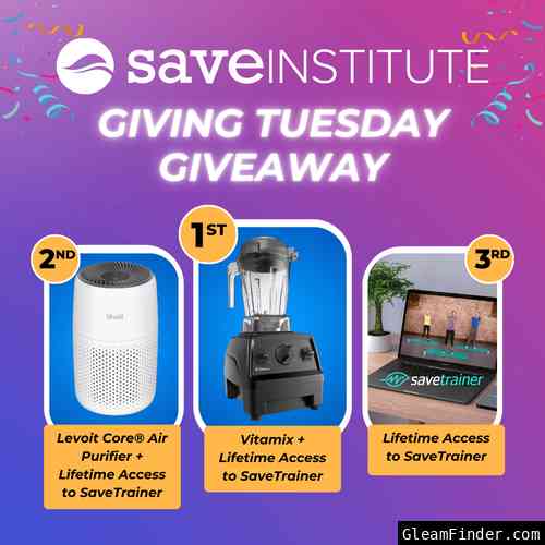 Save Institute Giving Tuesday Giveaway