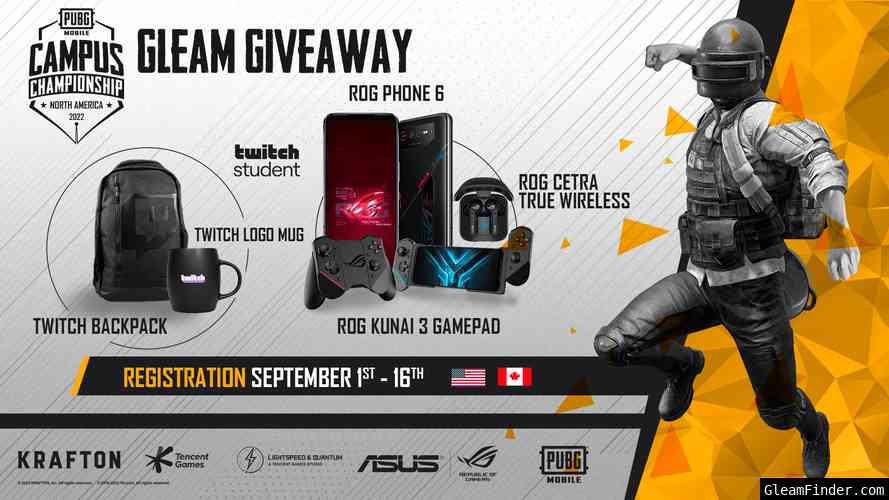 PUBG Mobile 2022 Campus Series Giveaway Powered by ASUS