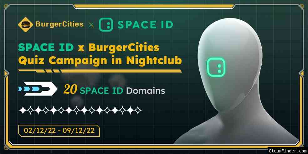 SPACE ID Quiz Campaign in BurgerCities' NIghtclub
