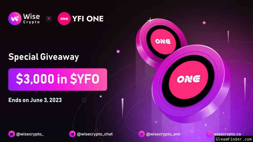 Wise Crypto X YFIONE Giveaway
