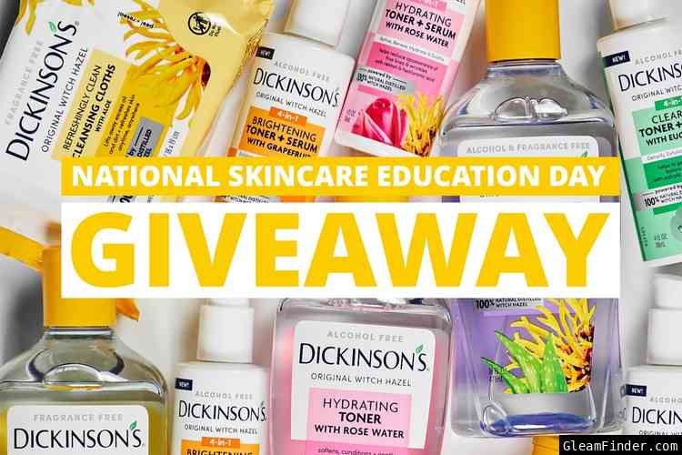 Dickinson’s National Skincare Education Day  June 2023 Sweepstakes