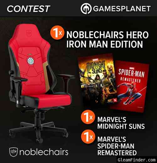 Win a noblechairs Iron Man chair or copies of Marvel PC Games!