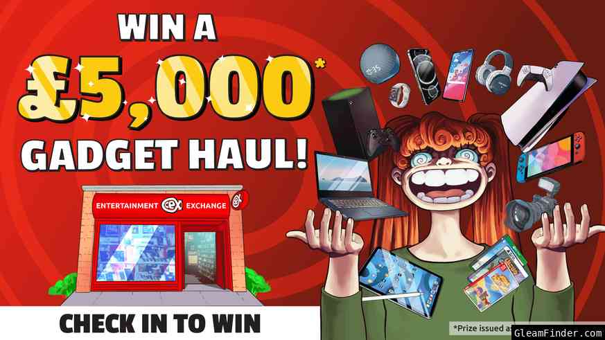 CHECK IN TO WIN A £5,000 Gadget Haul! (UK)