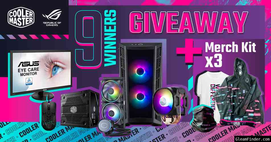 9 Lucky Winners with Cooler Master & ASUS ROG
