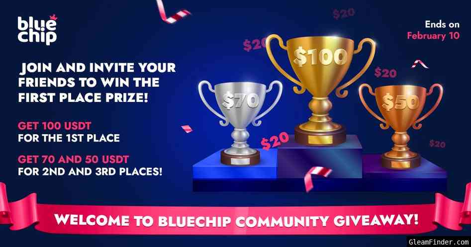 Welcome to BlueChip Community Giveaway!