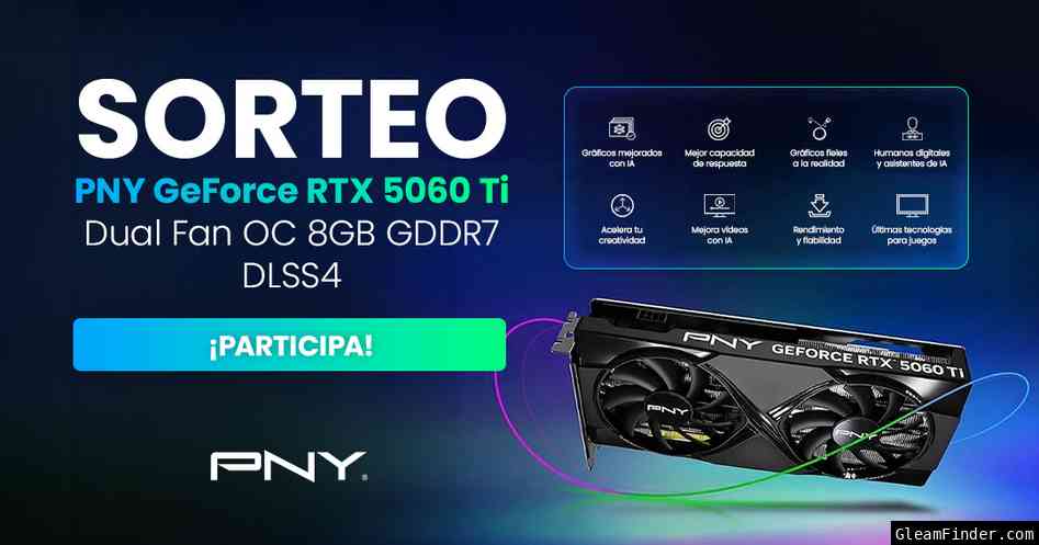 Sorteo PNY GeForce RTX 5060 Ti