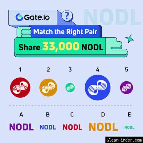 Startup x Nodle(NODL) Match the Right Pair- win 33,000 $NODL