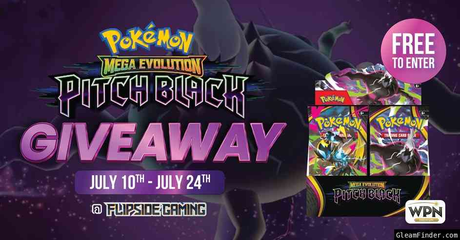 Flipside Gaming Pokemon: Pitch Black Booster Box Giveaway