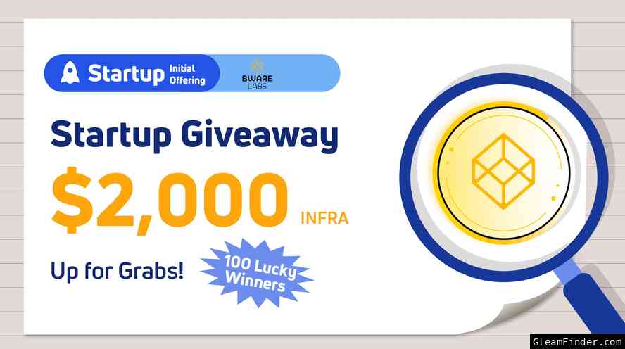 Gate.io Startup - Bware(INFRA) $2,000 Giveaway