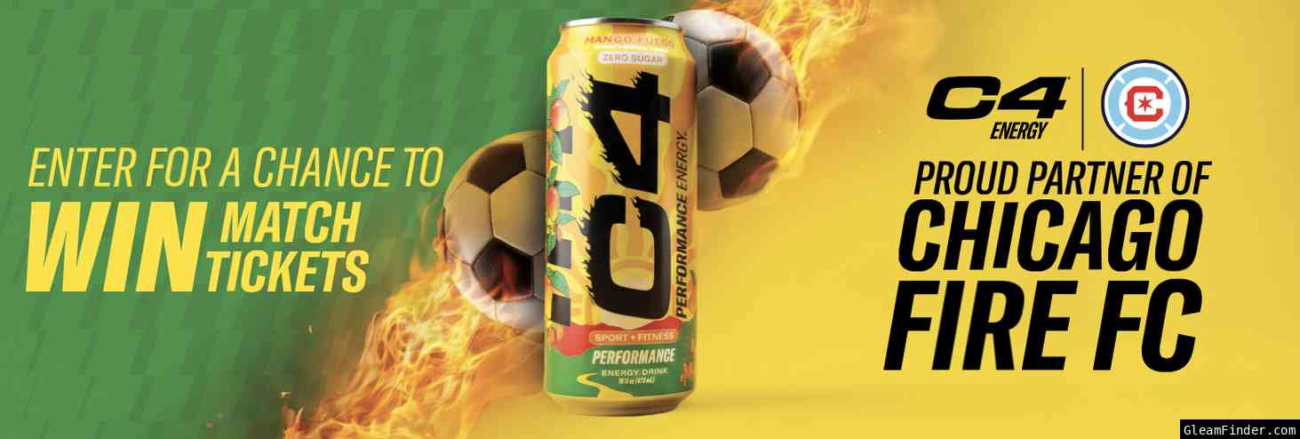 C4 Energy® x Chicago Fire Tickets Sweepstakes