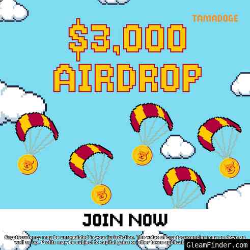 Tamadoge $3000 Airdrop