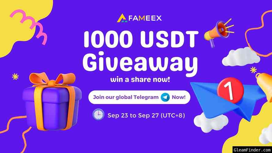 Join FAMEEX Community: Win a Share of 1000 USDT Giveaway