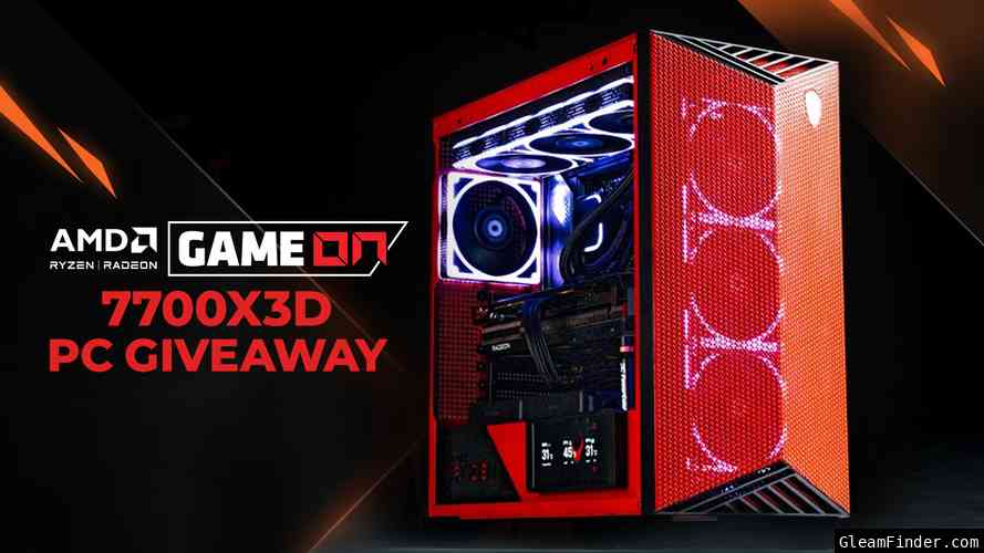 AMD Game On 7700X3D PC Giveaway