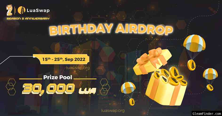 #LUAturns2 Birthday Airdrop