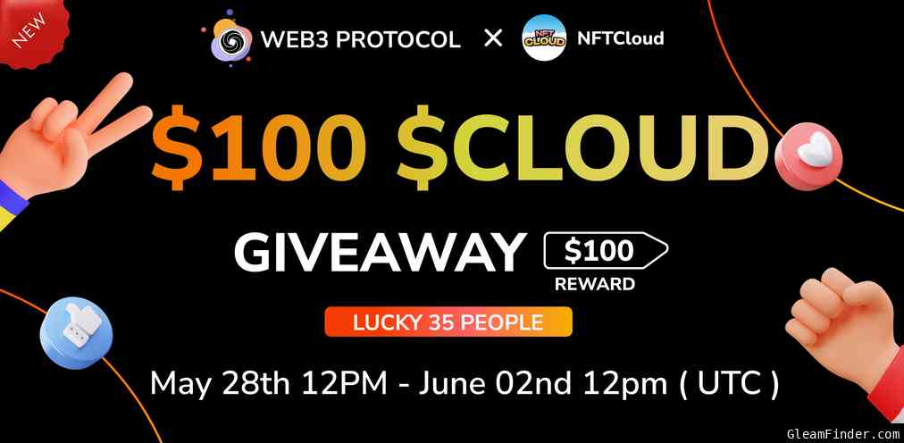 ðŸŽ‰Web3 Protocol X NFTCloud Giveaway.