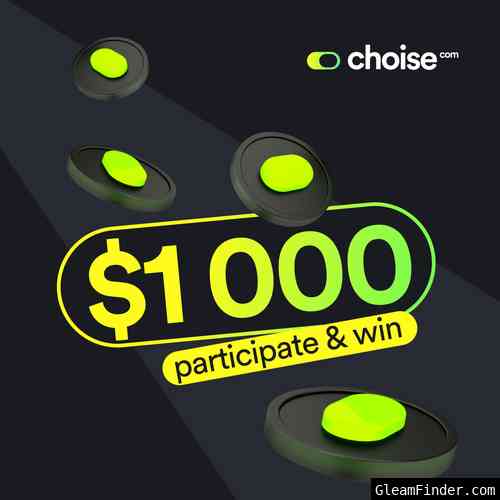 Win $1000 | The first ever NFT interest accounts by Choise.com