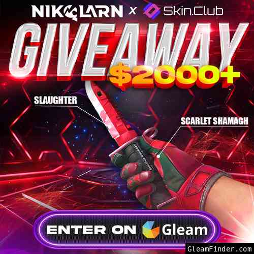 $2,000 GIVEAWAY! ★ M9 Bayonet | Slaughter + ★ Sport Gloves | Scarlet Shamagh!