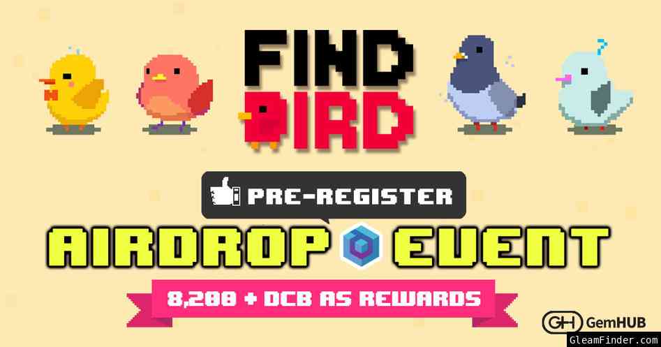 Find Bird Pre-Register Airdrop Event