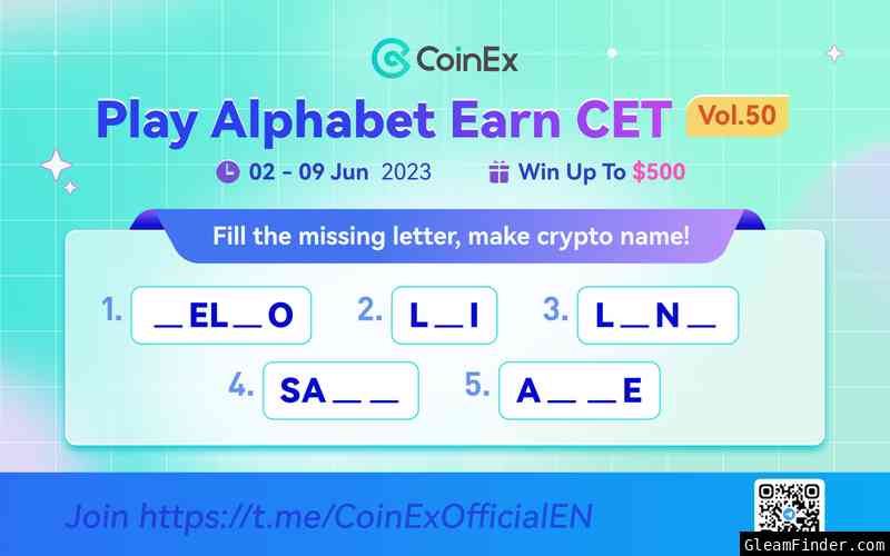 Play Alphabet Earn CET Vol.50