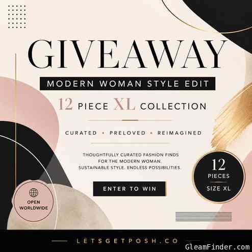 ✨🖤♻️ MODERN STYLE FASHION BUNDLE GIVEAWAY (SIZE XL) ♻️🖤✨